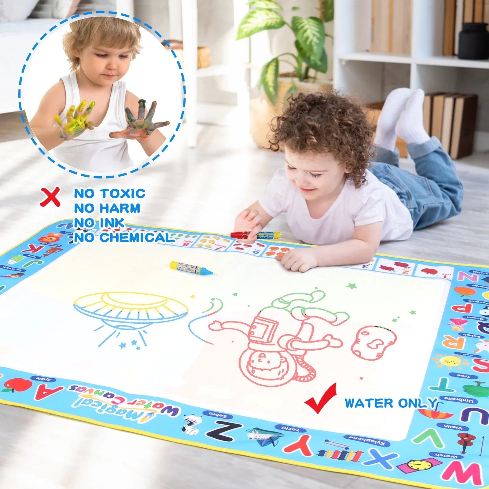 Water doodle mat