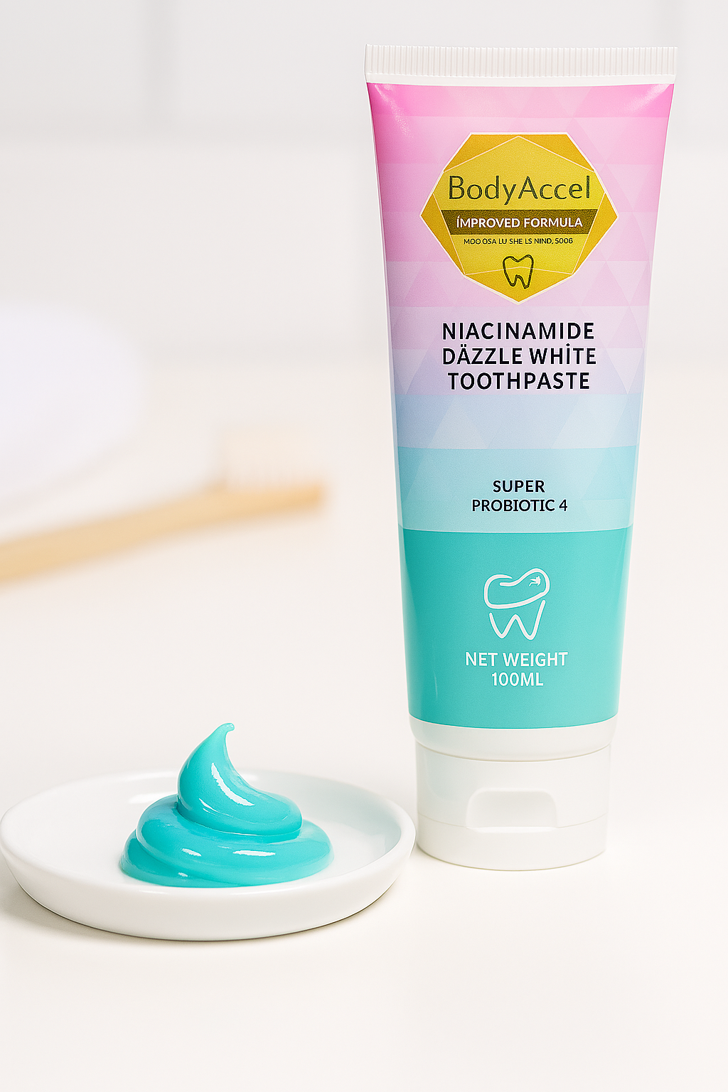 BodyAccel Niacinamide Whitening Toothpaste