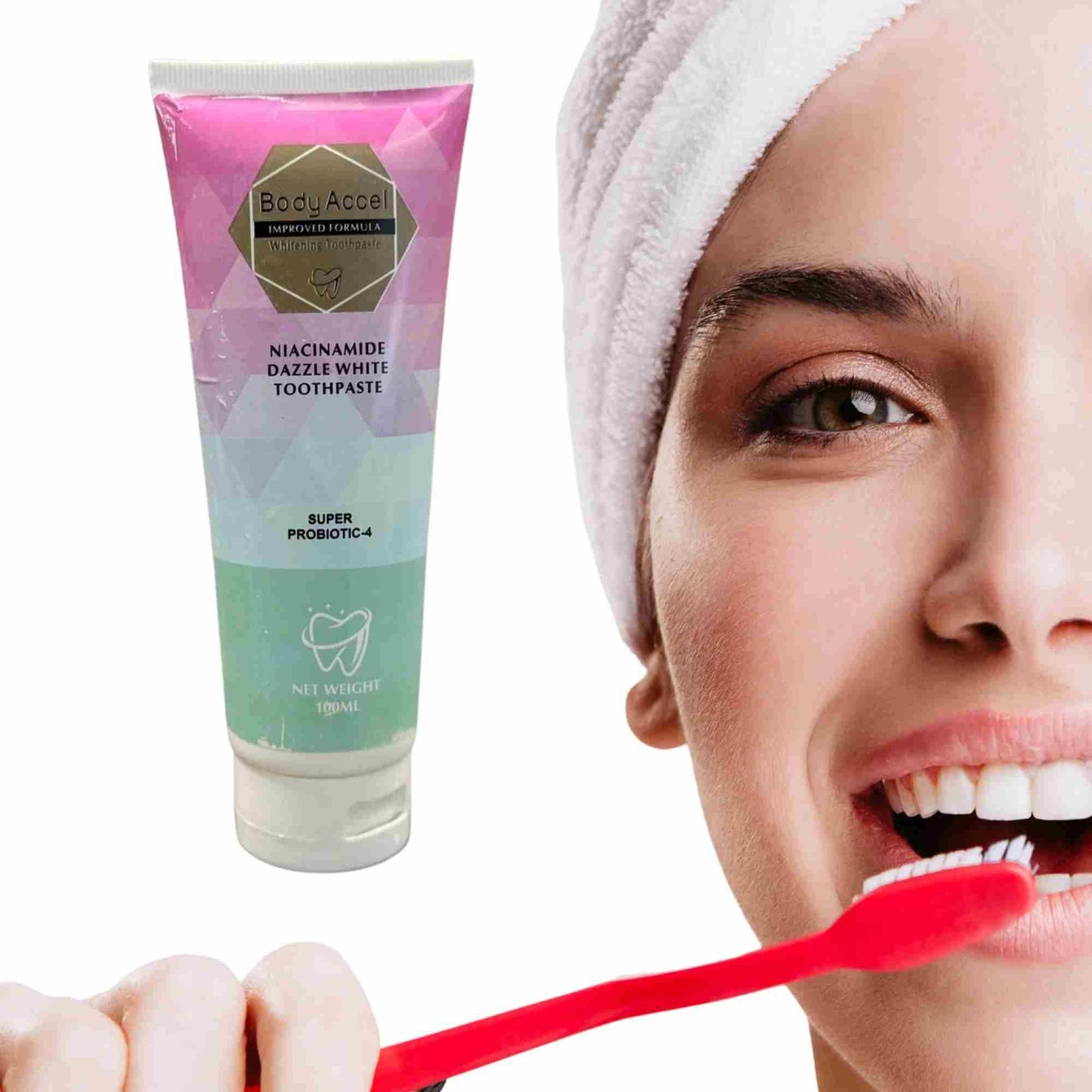BodyAccel Niacinamide Whitening Toothpaste