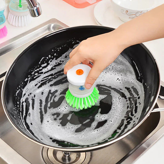 Self Dispensing Cleaning Brush Dish Brush Liquid Soap Plastic Dish Cleaning Brush Home Cleaning