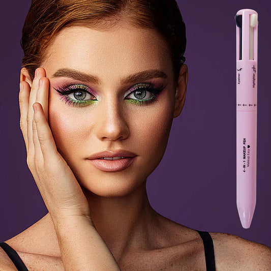 4-in-1 Makeup Pen -Beauty Tool for Eyes, Lips, Brows, and Highlighting